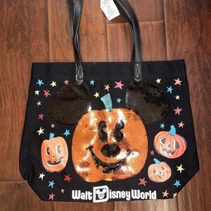 Mickey Halloween Pumpkin Tote
